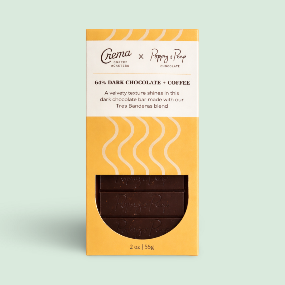 Poppy & Peep Crema Coffee dark chocolate bar
