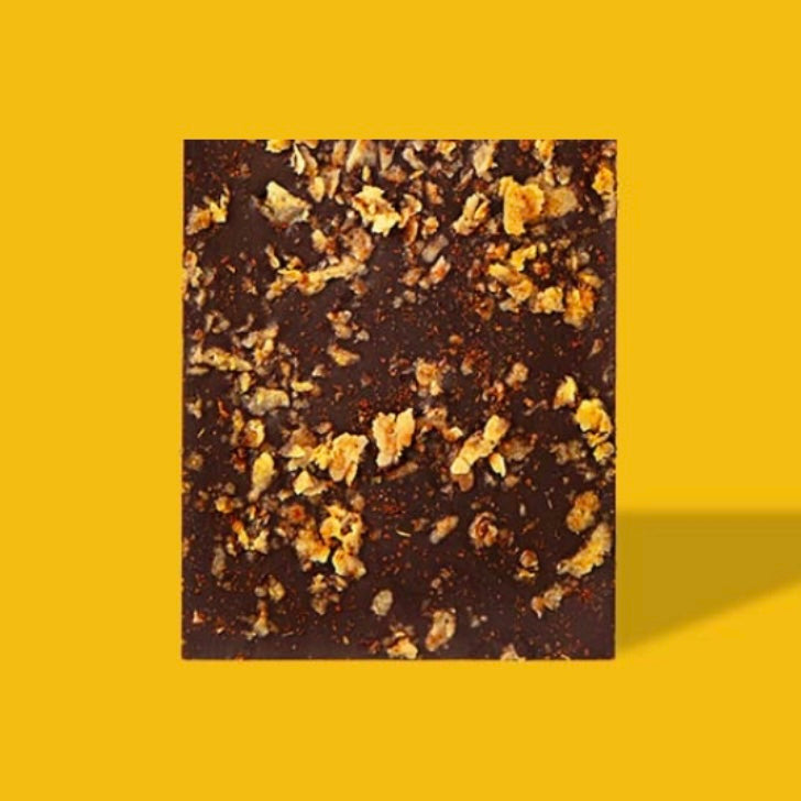 Poppy & Peep Nashville hot chicken mini dark chocolate bar