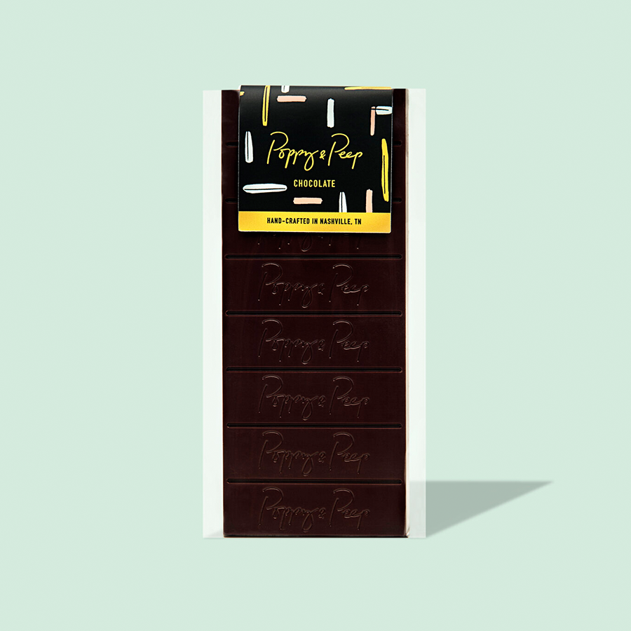 Poppy & Peep Belize 77% single origin dark chocolate bar
