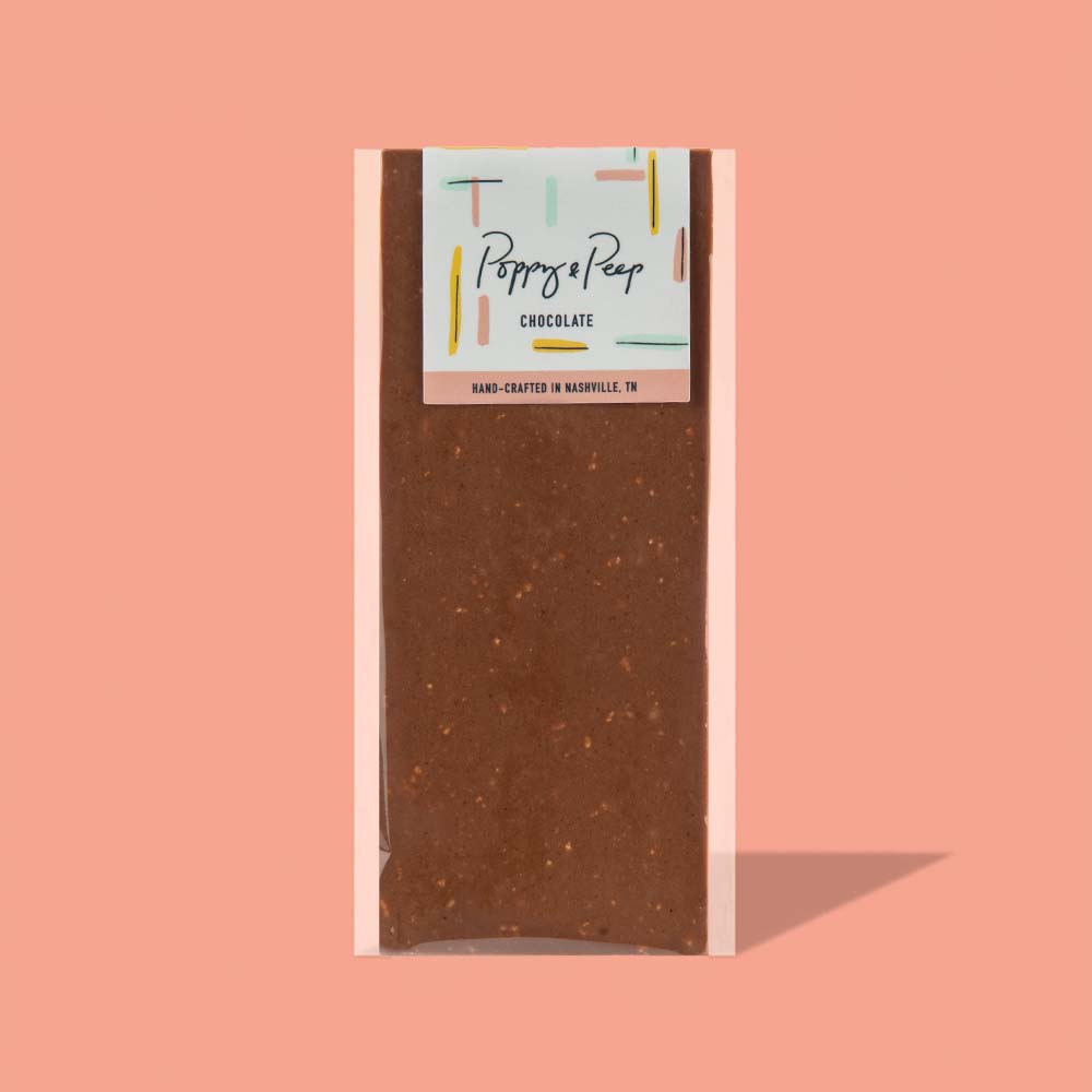 Poppy & Peep cookie butter milk chocolate bar