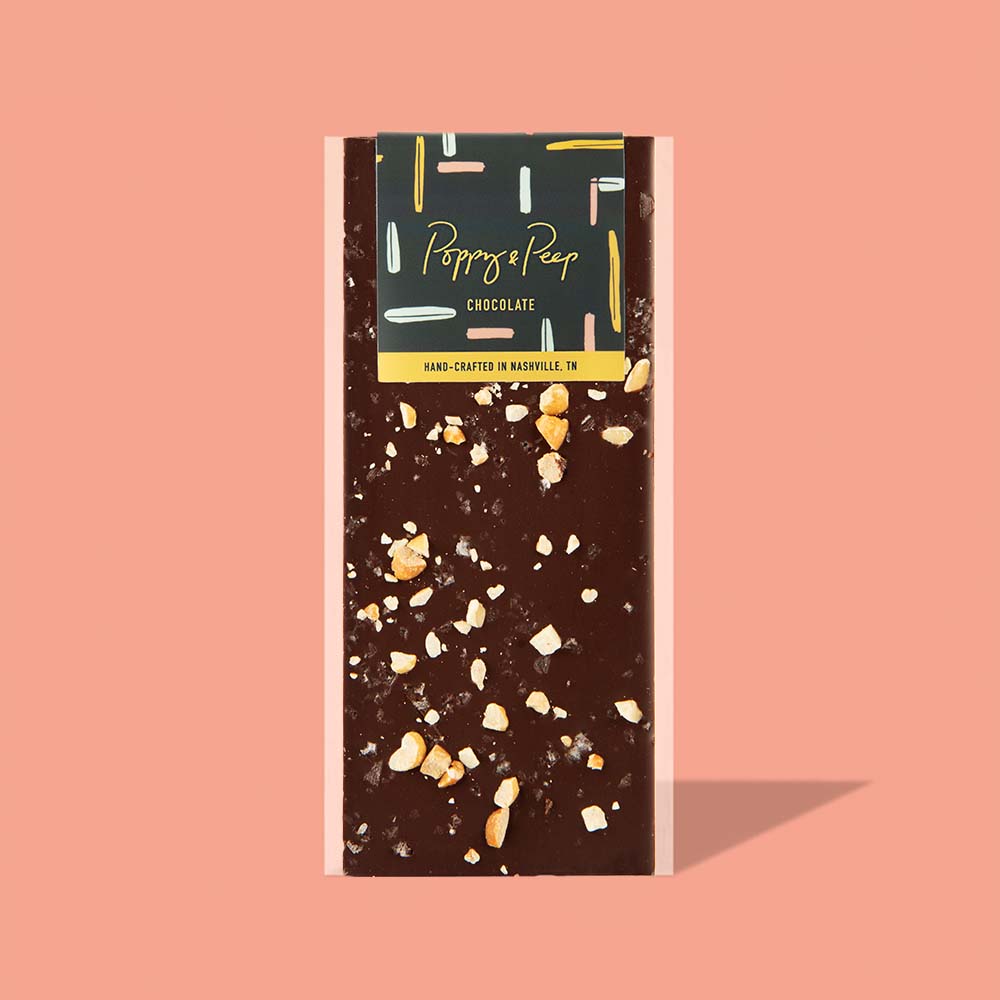 Salted Peanut Dark Chocolate Bar